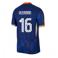 Camiseta Países Bajos Joey Veerman #16 Segunda Equipación Replica Eurocopa 2024 mangas cortas